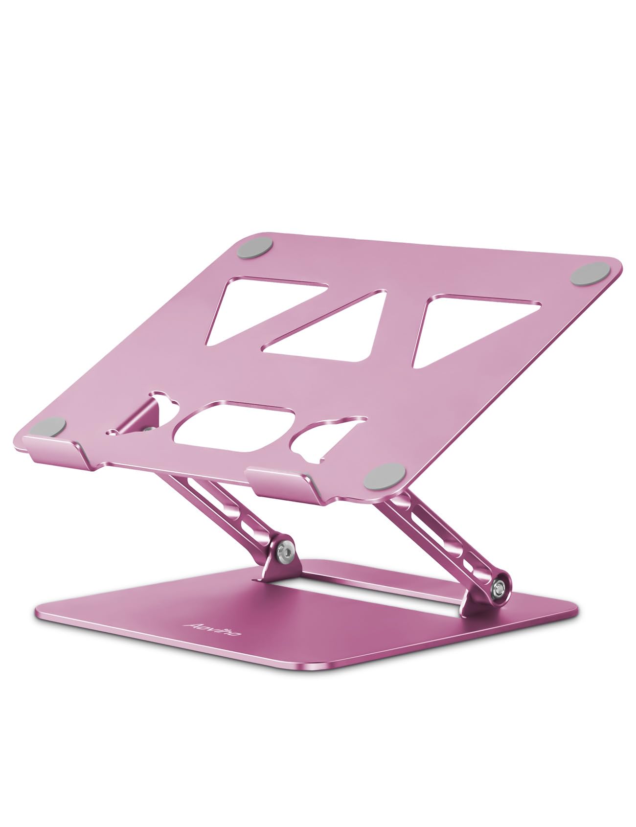 

Aoviho - Laptop Stand - Tablet Holder, PC Stand, Foldable, Ergonomic Design, Adjustable Height & Angle, Improves Posture, Relieves Back Pain, Hunchbac