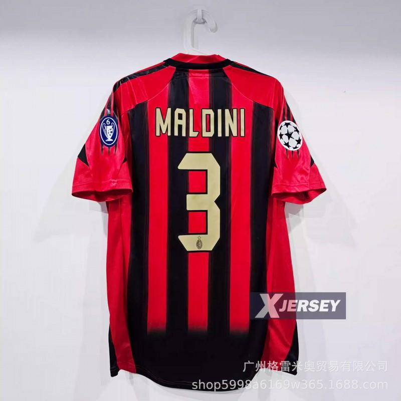 Klasické Retro Fotbalové Dresy Evropské Top Ligy Barcelona 2006 AC Milán 09/10 Inter Fotbalové Tréninkové Dresy
