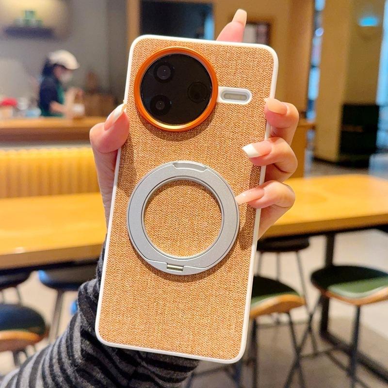 Suitable for Redmi K11 Mobile Phone Case with Bracket Rotating K11Pro Cloth Pattern Protective Case Poco F1 Pro Magnetic Case
