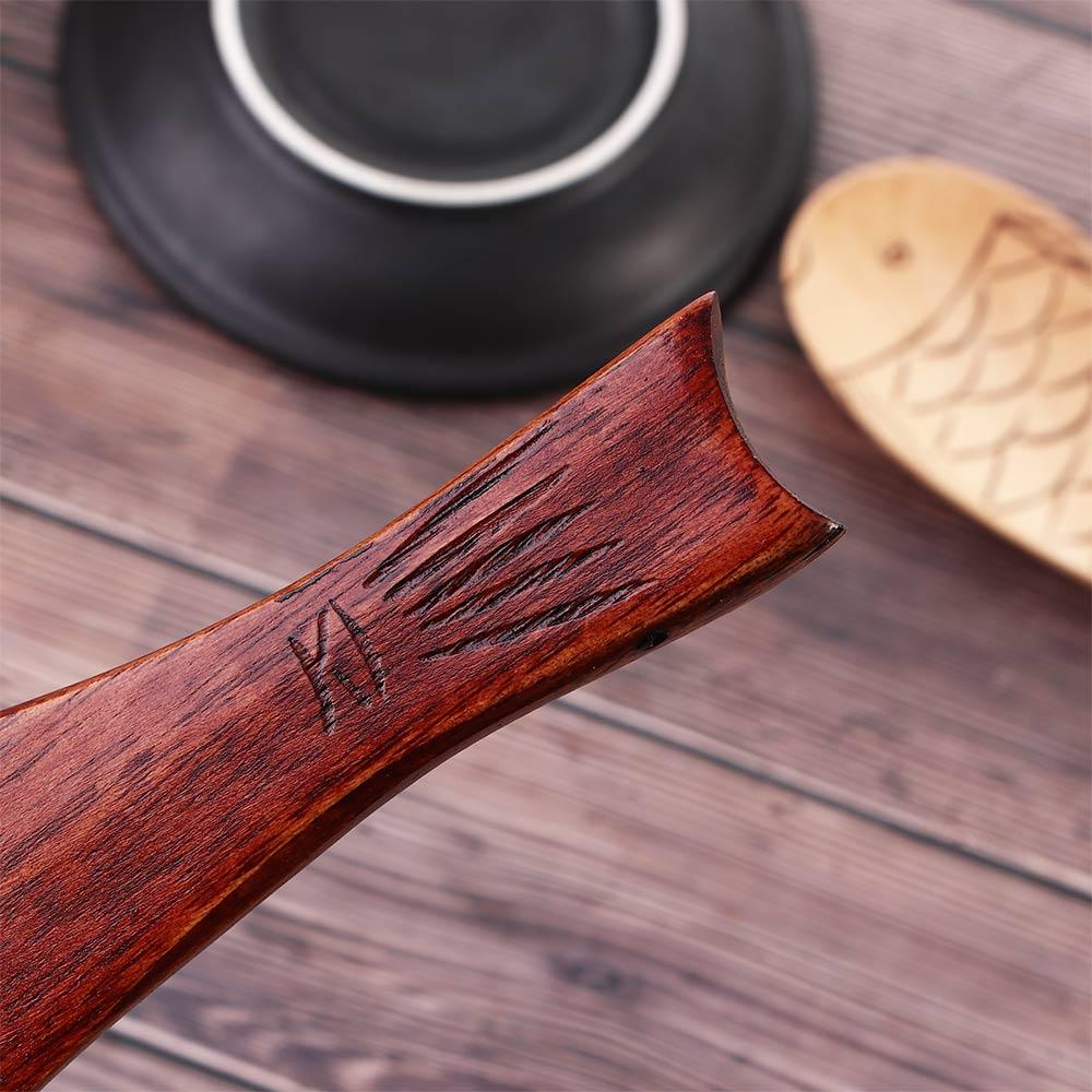 Kitchen Natural Fish Shaped Wooden Eco-friendly Rice Scooper Serving Spoons Rice Paddle Spatula