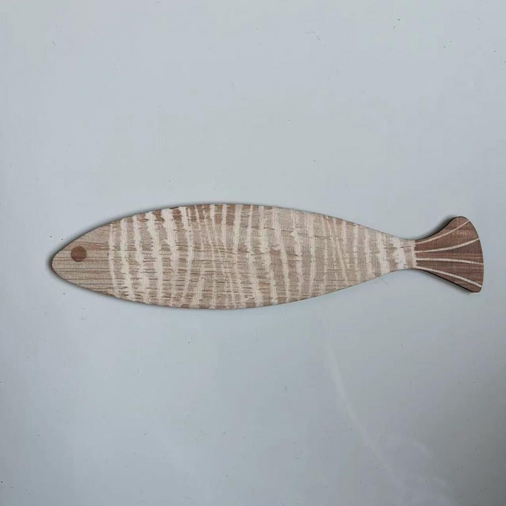 4Pcs/Set Wall Fish Decorations Coastal Wall Art Wooden Fish Retro Rustic Fish Wall Ornaments for Home Bedroom Beach House Decor