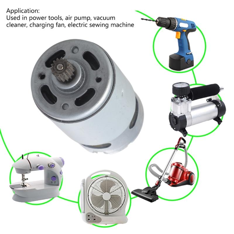 Multifunktionell 21V RS550 Motor 28000RPM Bärbart Tillbehör för Små Sågar och Tigersågar Med 8,2mm Drev