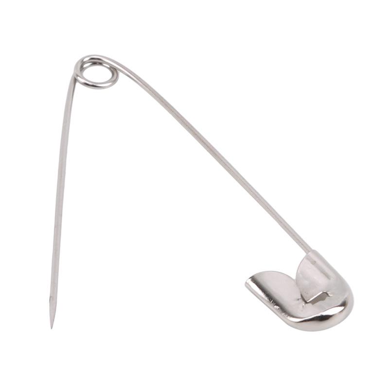 460-Piece Silver Nickel-Plated Safety Pin Set for Clothing Repair