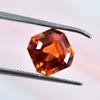 4.23 Ct Natural ORANGE Sapphire CERTIFIED Square Cut Gemstone Free Delivery