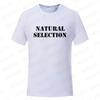 Natural Selection Printing Man T-shirts Evolution Graphic T Shirts Fashion Streetwear Harajuku Tops Male Oversized Clothing