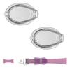 SWANS Prescription Lenses Special Parts Set Assembly Type Swimming Goggles Fitness Type Clear x Lavender (2 pieces) + FCL45PAF-CLA-PS45-LAV (3.0)