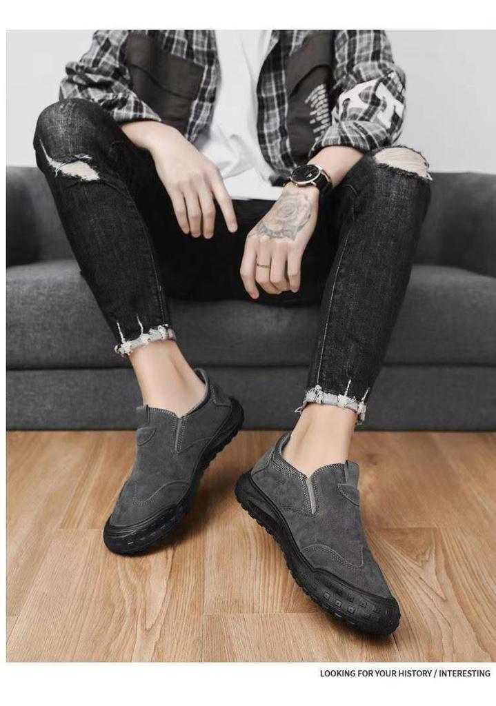 2024 Men's Low-Top Waterproof Leather Work Boots: Non-Slip, Wear-Resistant, Breathable Outdoor Safety Shoes
