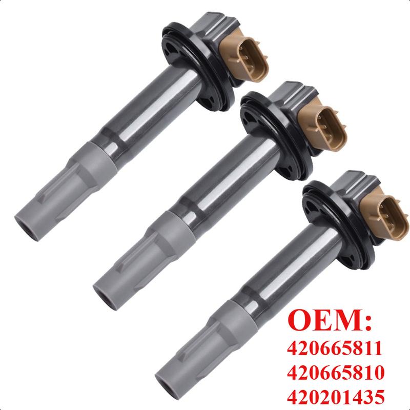 420665811 Ignition Coil Spark Plug for SeaDoo GTX1200 MX1200 Renegade X 1200 Grand-Touring SE Expedition TUV SE MXZ TNT 1200