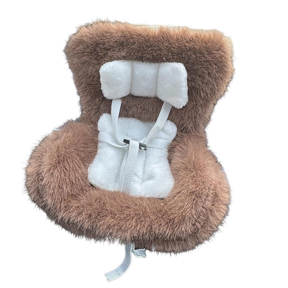Car Seat Vent Clip For 17CM Dolls Cute Safety Carseat With Soft Cushion Car Safety Seat Ornament Cars Air Vent Decoration Chair