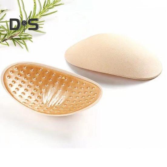 1 Pair Shoulder Pads for High Low Shoulders 3D Self Adhesive Silicone Anti-Slip Sponge Shoulder Push-up Pad Sweat-proof Smooth Curves DIY Clothes