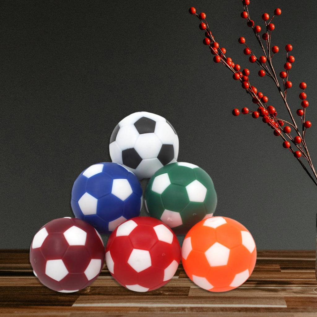 6 Pcs Foosball Table Balls Official Tabletop Game Balls Table Game Mini Football Table Soccer Balls World Cup Accessory