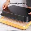 Professional 15Inch Turkey Roaster Pan Carbon Steel Roasting Pan With V-Shape Grill Large Capacity Baking Tray for Oven