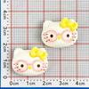 Cartoon Cat Resin Accessories: Glasses, Hair Clips, Bracelets, Keychains & Ornaments