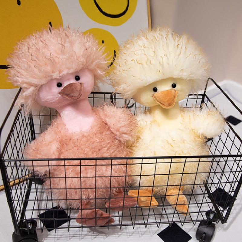 Adorable Yellow Plush Duck Toy Soft And Cuddly Stuffed Animal For Kids And Collectors