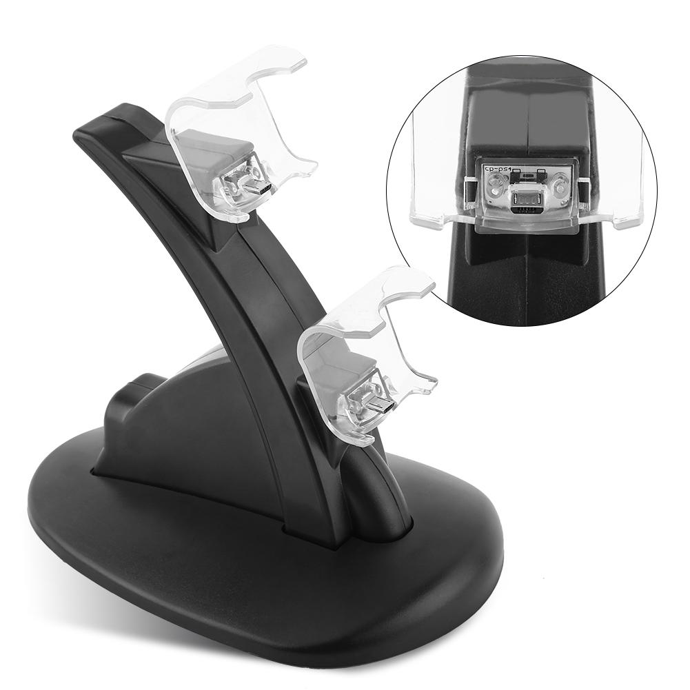 USB Dual Charging Charger Docking Station Stand for PS4 for Playstation 4 Slim/Pro Controller