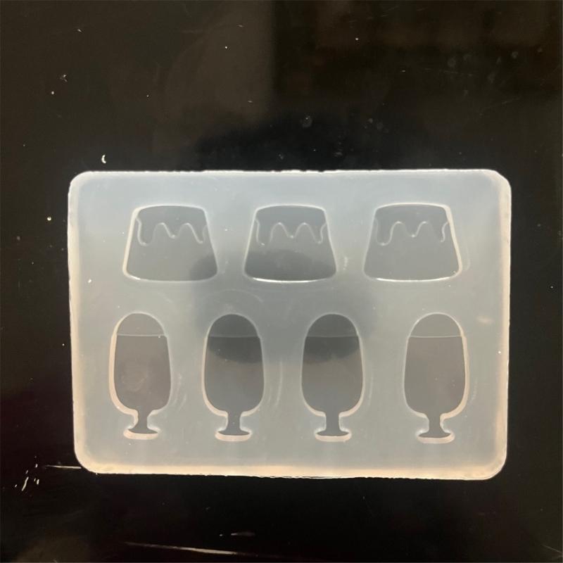 Practical Silicone Mold Liquid Sand Accessories Making Mould Unique Epoxy Resin Jewelry Molds for Crafting Enthusiasts