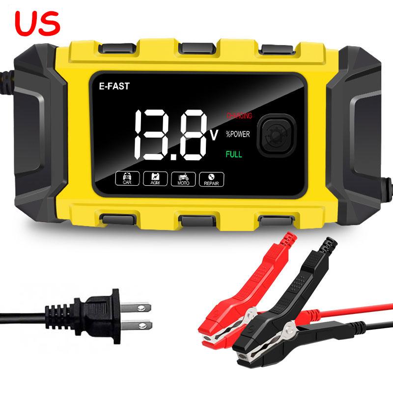 

E-FAST Автомобильное зарядное устройство Зарядное устройство для мотоцикла 12 В 6 А Интеллектуальное зарядное устройство Энергетическое зарядное устройство