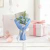 Crochet Flower Bouquet Completed Decoration Gifts Centerpieces Fake Knitted for