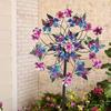 Colorful Rotating Iron Windmill Garden Decoration