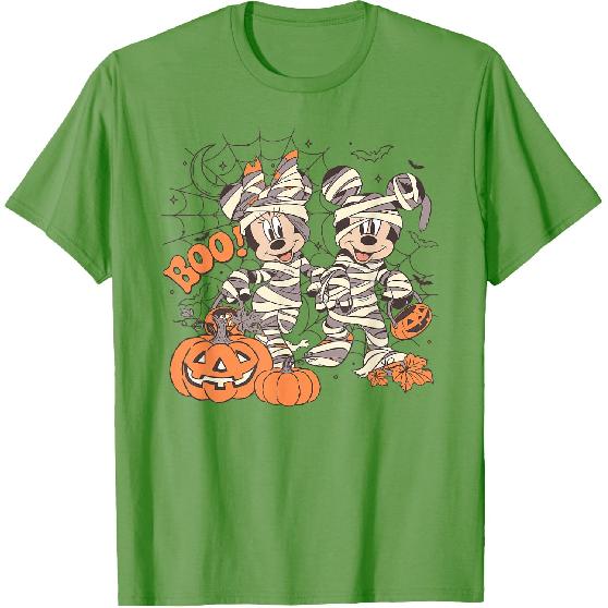 Disney Mickey and Friends Halloween Boo! Mummy Mickey Minnie T-Shirt