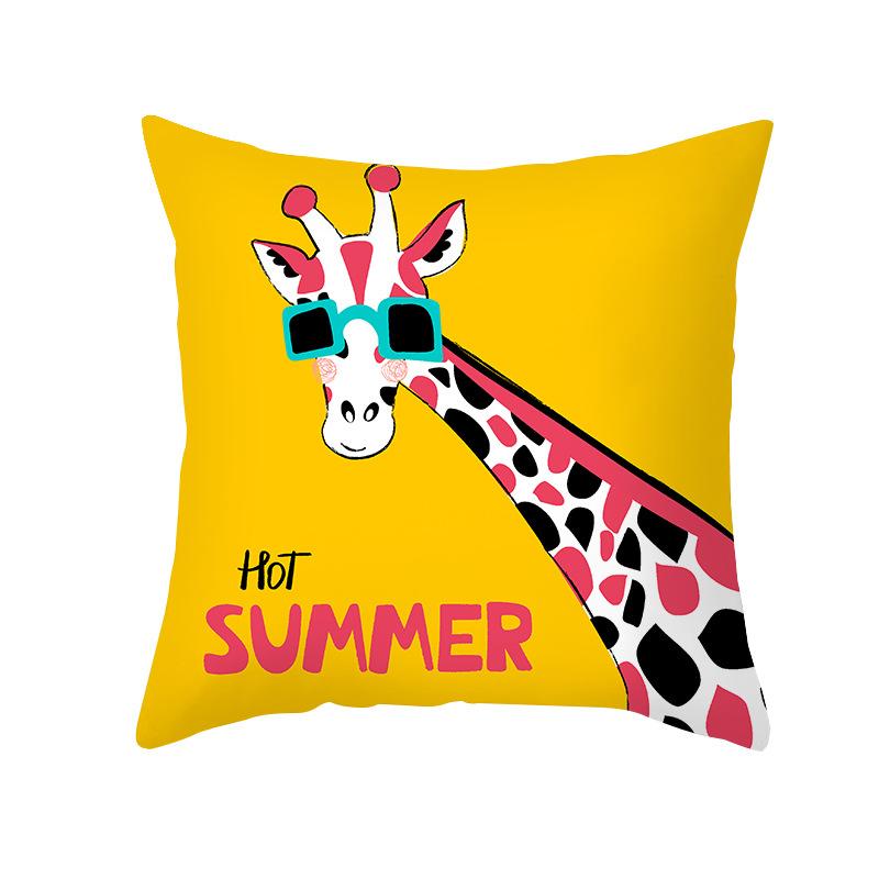 Kissenbezug im nordischen Stil, abstrakt gelb, geometrisch, kurzvelour, Zuhause, Sofa, Kissen, Kissenbezug