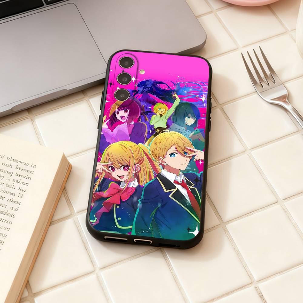 Anime O-Oshi no ko  phone Case For Samsung Galaxy A73,A72,A71,A70,A53,A52,A51,Others Soft Black Shell