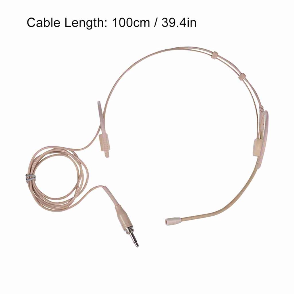 Lightweight Headworn Headset Microphone Condenser Mic 3.5mm Plug for Smartphone DSLR Camera Camcorder Computer PC Laptop