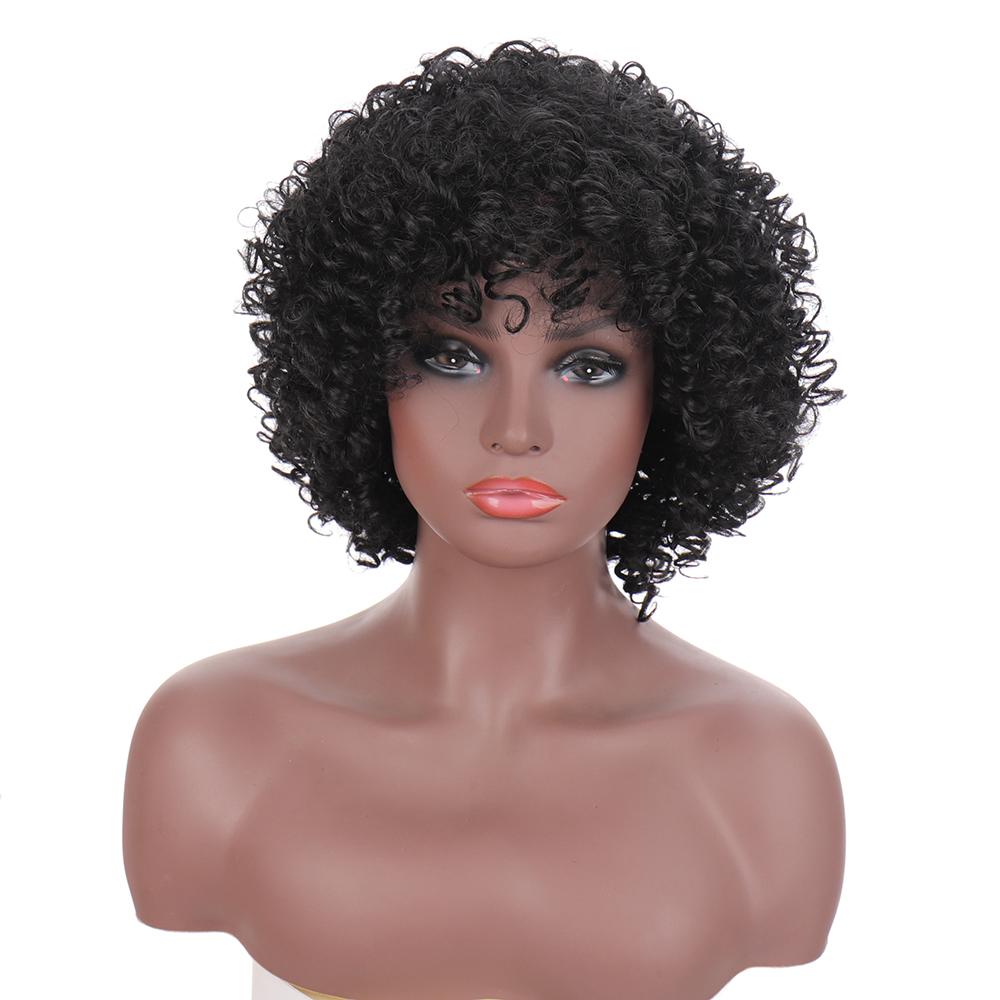 

Синтетические маленькие вьющиеся женские сильные волосы, сетка не легко упасть, парик для косплея, головные уборы, модный изысканный натуральный, без следов