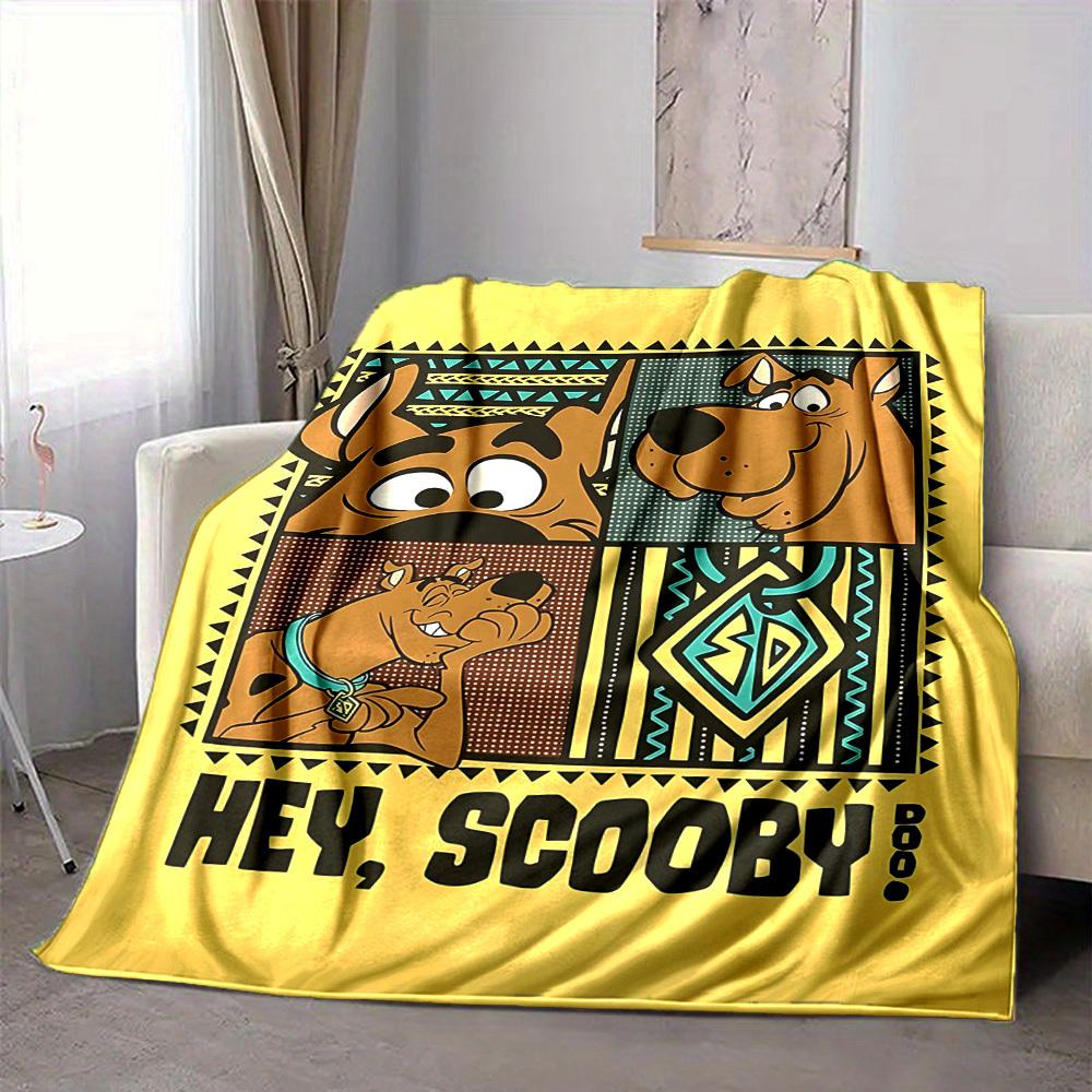 

1pc Scooby-Doo Mystery Flannel Throw Blanket - Lightweight Soft Warm All-Season Blanket for Sofa, Bed, Travel, Camping L1029157 80x120cm