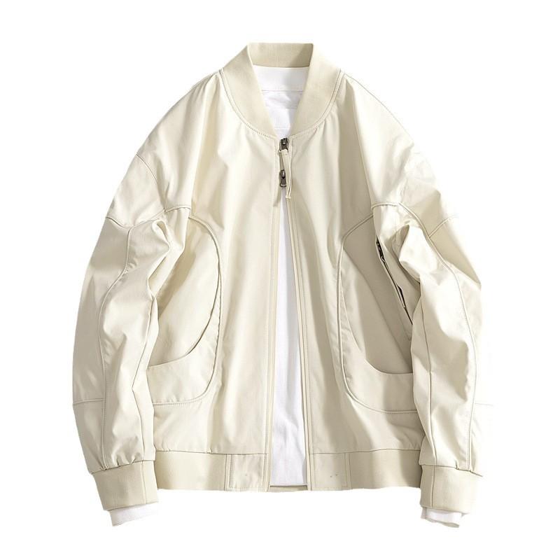 Minimalist Jacket Men's Spring and Autumn Loose Baseball Collar Loose Trend of The Work Wind Hundred Loose Jacket Breathable Work Casual Jacket