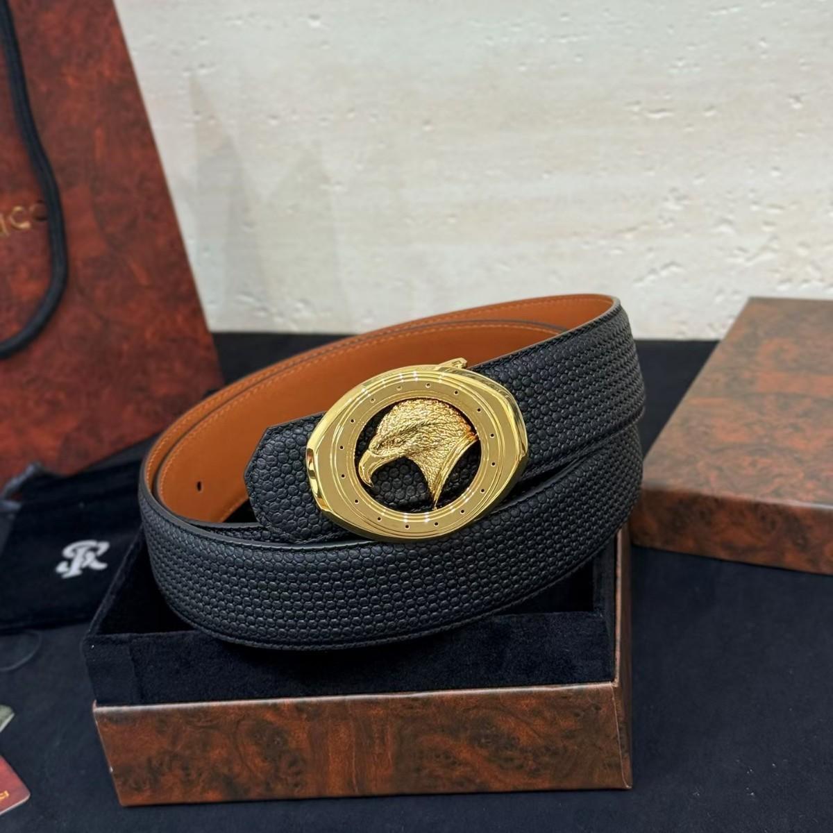 Новый продукт - бутик - классическая голова орла - пряжка, гравировка на нижней перемычке 130cm