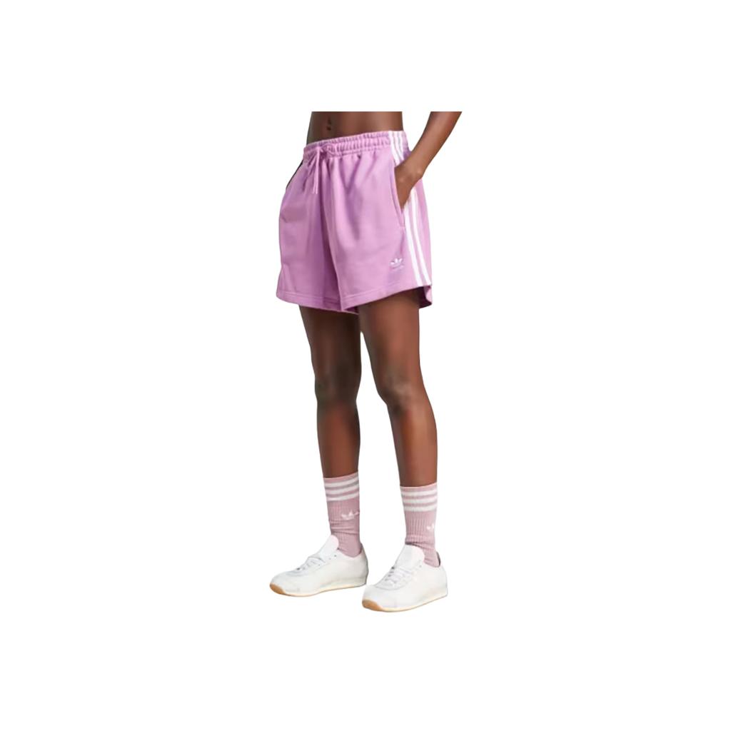 Adidas Always Originals Series 3-Stripes French Terry Shorts Women Shorts Purple IY2155