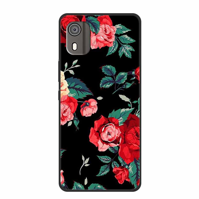Case For Nokia C02 Luxury Soft Silicone TPU Black Phone Cover for Nokia C02 C 02 NokiaC02 Funda Lovely Shockproof Bumper Coque