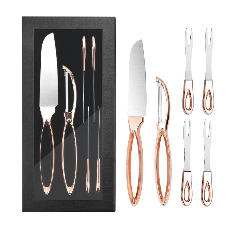 

Набор ножей для фруктов из нержавеющей стали, кухонные ножи для чистки мяса, нож для резки мяса, нож для вилки, овощечистка