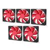 5Pcs Computer Power Cooling Fan Power Supply Cooler LED PC Chassis Fan Heat Sink 12V 12cm
