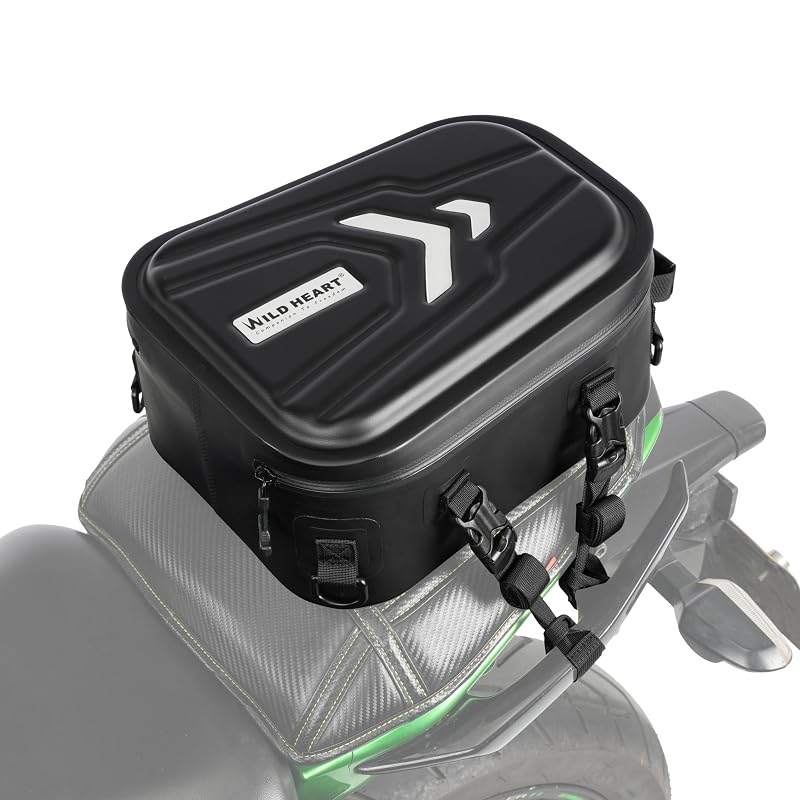 WILD HEART Motorcycle Hard Waterproof Tail Trunk Bag Multifunctional Rider Backpack