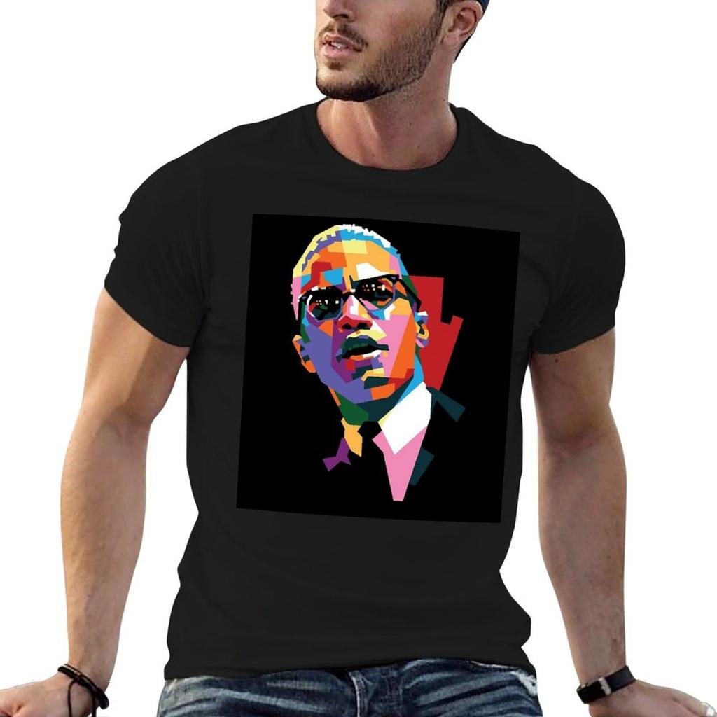 Malcolm Little X Canvas Print TShirt Unisex T Shirt Designer T Shirts For Unisex Graphic Funny TShirt