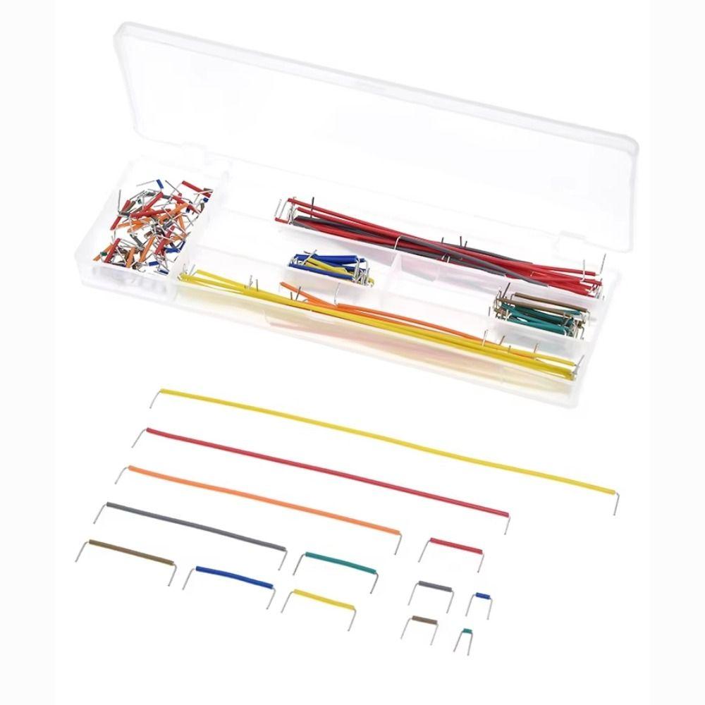 Flexible Wire Solderless Wire Kit Multicolored Breadboard Wires Kit Jumper Cable Wires Electronics