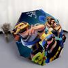 Clash Royale, Heroes- Automatic Opening and Closing, 8-rib Structure Portable Umbrella, Suitable for Men and Women In All Seasons - Perfect