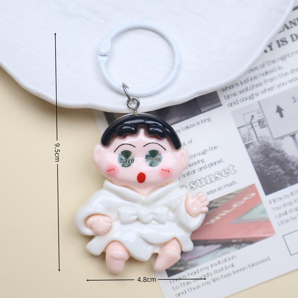 Crayon Shin-chan Cute Cartoon Keychain Pendant for Bags & Backpacks - Perfect Couple Gift