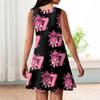 Girl Summer Dress Sleeveless Printed Color Casual Dress