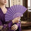 Klassischer Cheongsam Tanzfächer mit Quasten Handkurbelfächer Faltfächer Fotografie Requisite