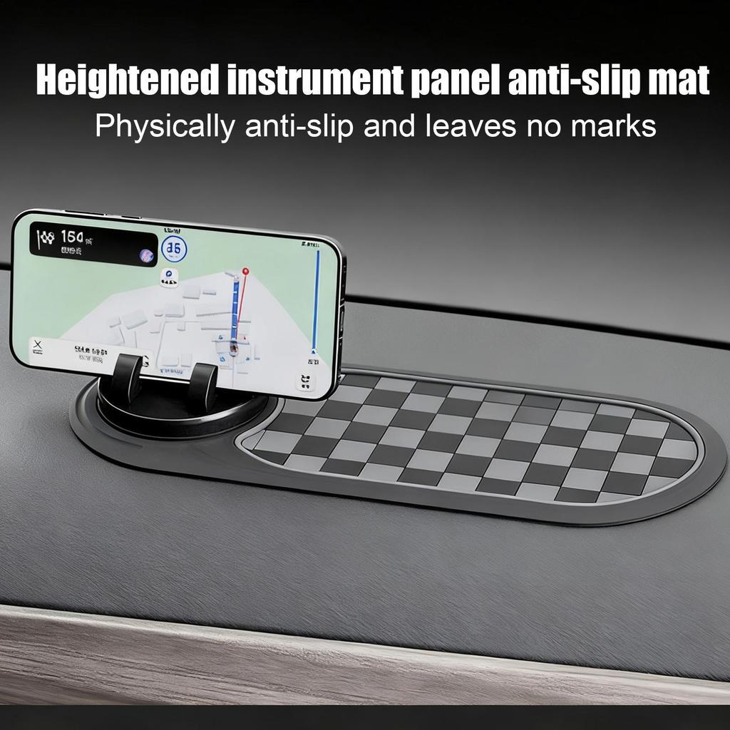 Car Phone Holder Anti-slip Pad Multifunction Car Anti-Slip Mat Phone Stand With Parking Number Organizer For Car Dashboard