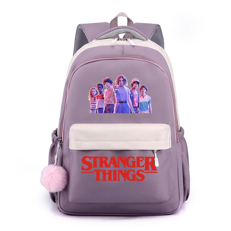 Stranger Things Stranger Things Fashion Peripheral Printing Student School Bag Large Capacity Backpack