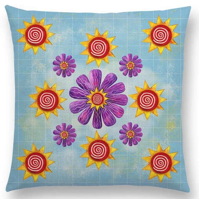 Watercolor Butterfly Flowers Sofa Throw Pillow Case Colourful Dream Fantasy Inflorescence Flamingo Cushion Cover