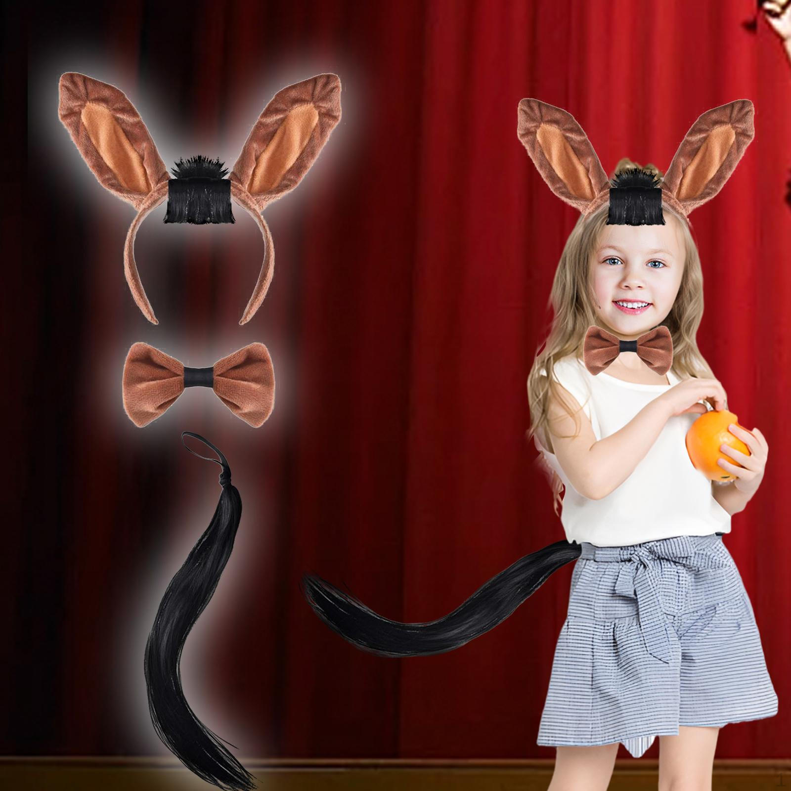 

Набор из ушей и хвостов животных. Милый креативный реквизит для косплея на дни рождения