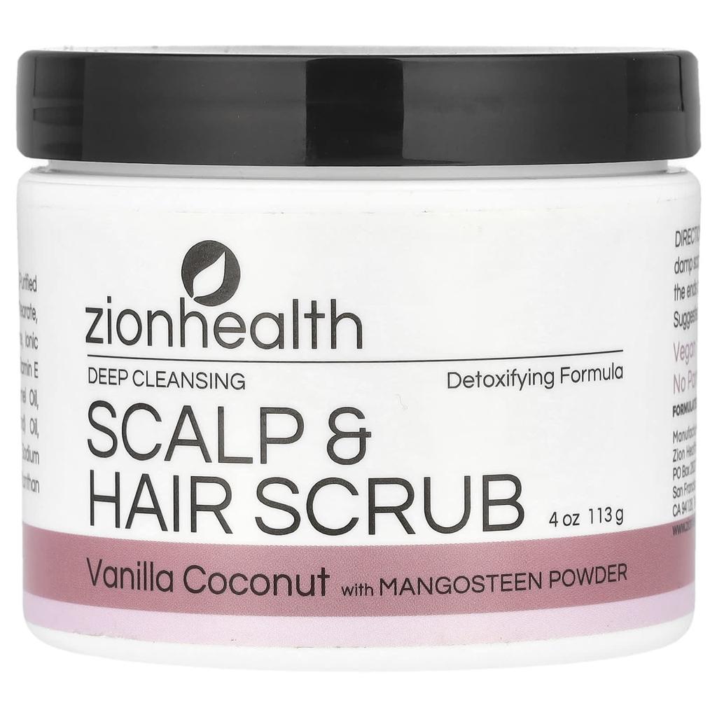 Deep Cleansing Scalp & Hair Scrub, Vanilla Coconut, 113G(4Oz)
