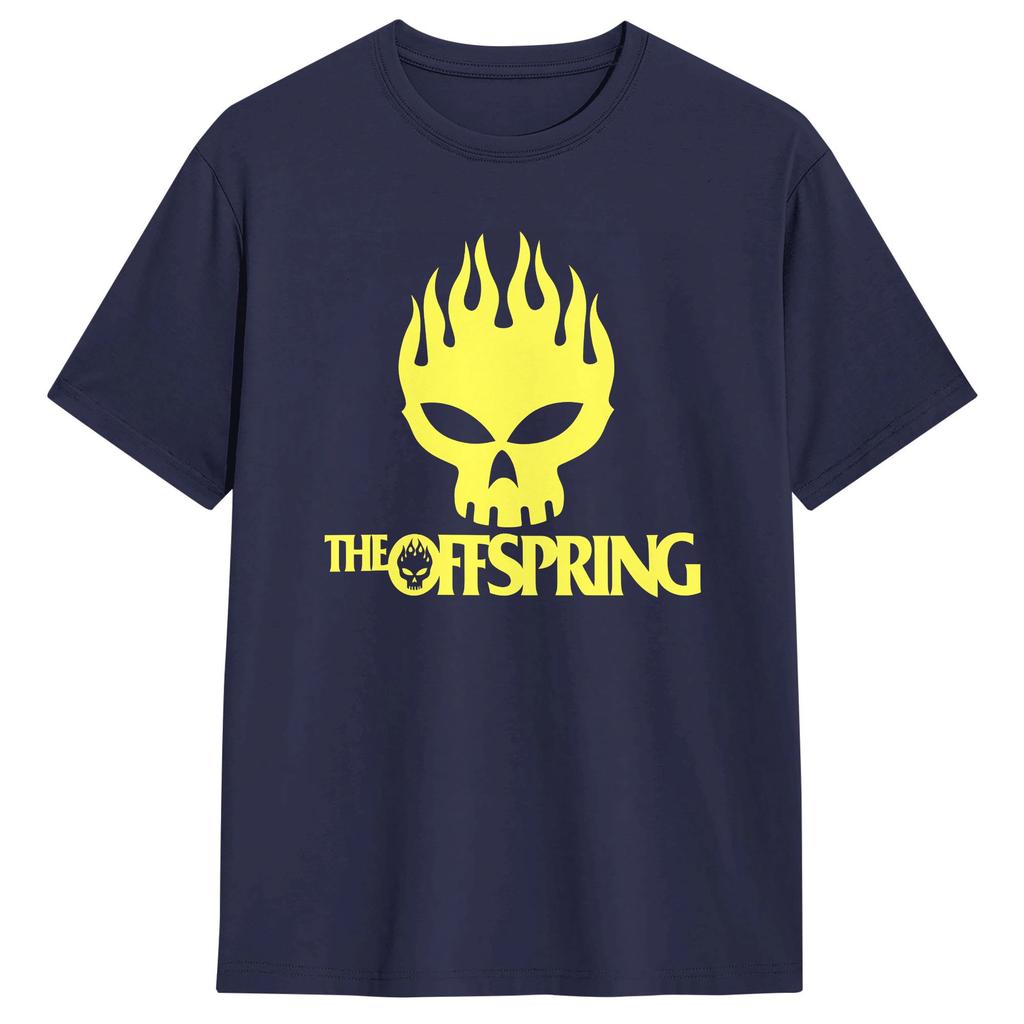 Herren The Offspring Band T-Shirt Baumwolle Kleidung Mode Kurzarm Rundhals T-Shirts Geschenkidee T-Shirt