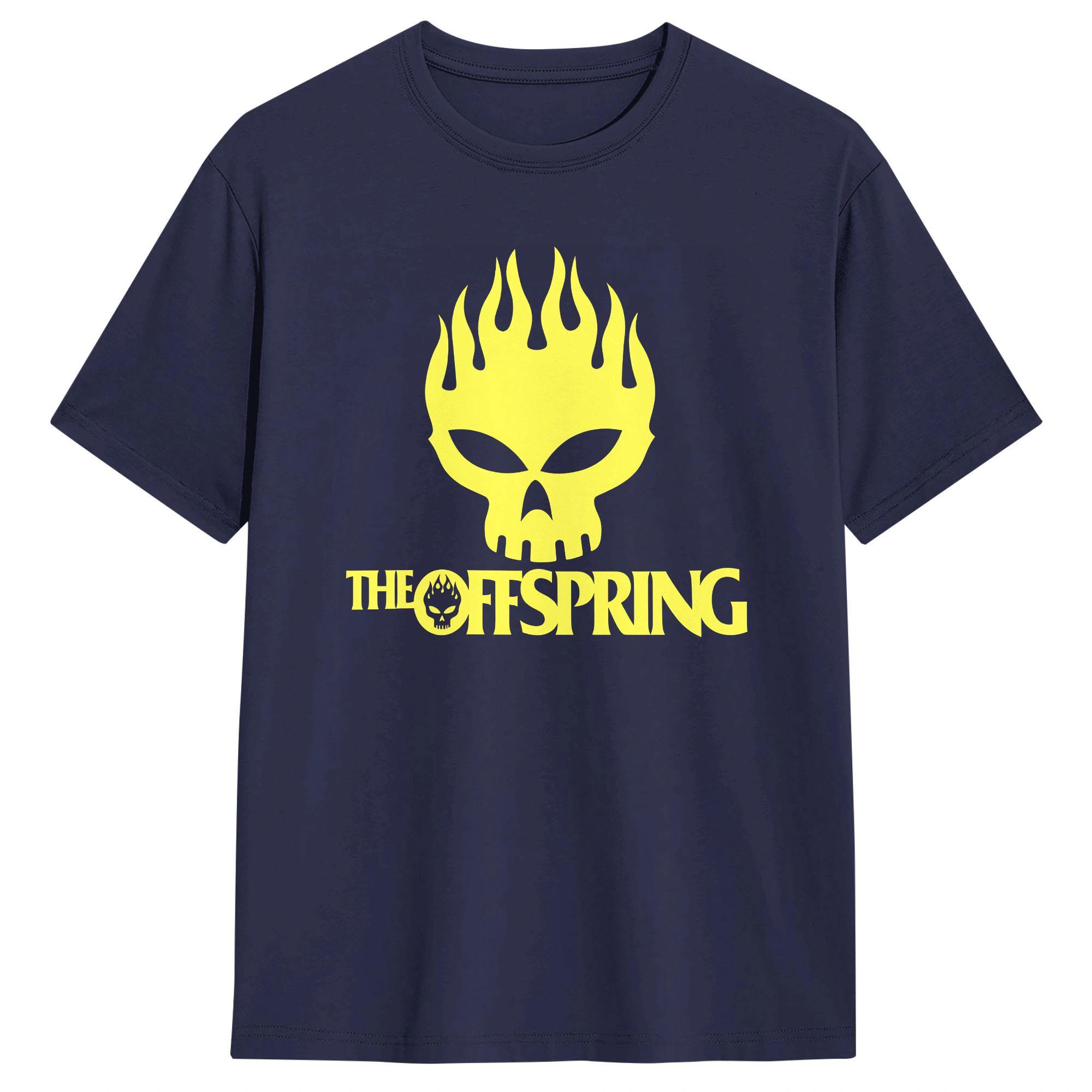 

Men The Offspring Band T Shirt Cotton Clothing Fashion Short Sleeve Crewneck Tees Gift Idea TShirt 4XL