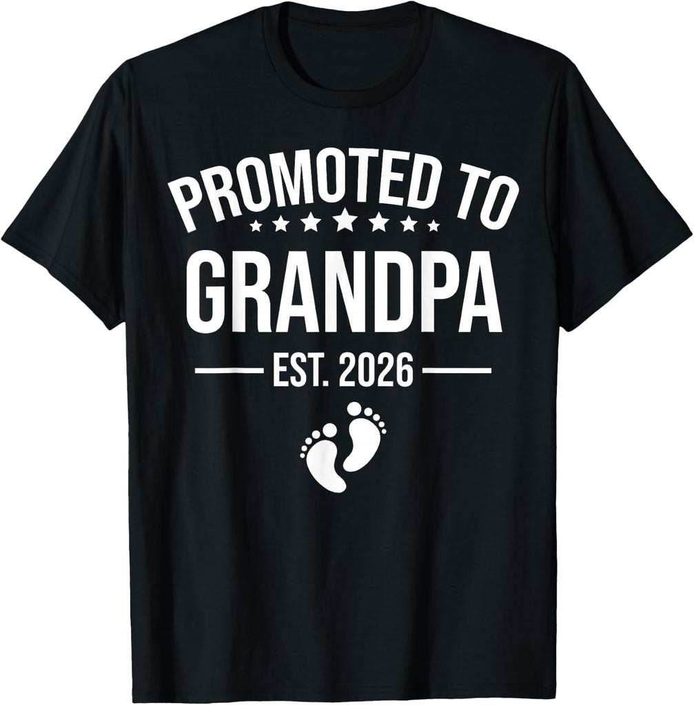 1st Time Grandpa EST 2026 New First Grandpa 2026 T-Shirt Unisex